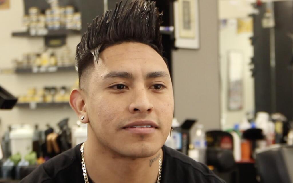 Jesse Urincho, a Windsor barber, talks about the art of cutting hair in the new documentary “Americart 2019.” (EFDLT Studio & Legit Productions)