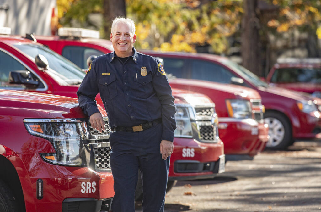 Santa Rosa Fire Chief Tony Gossner is retiring. (John Burgess / The Press Democrat)