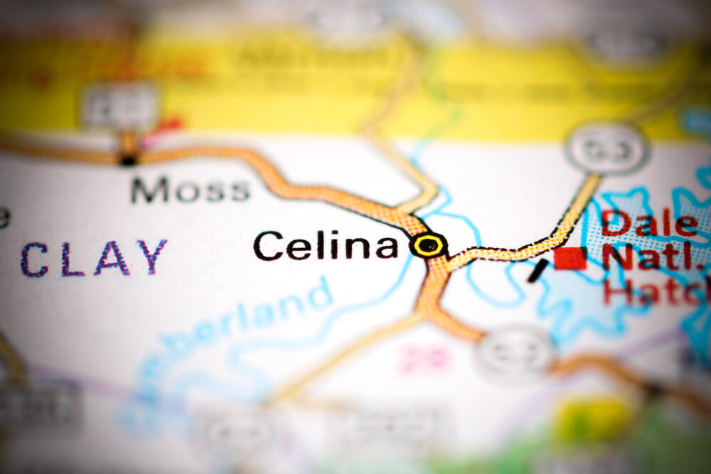 Celina. Tennessee (SevenMaps/Shutterstock)