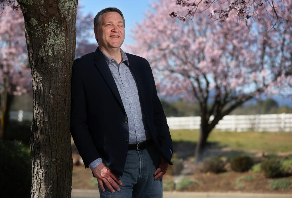 Andy Springer is challenging James Gore in the race for 4th District Sonoma County Supervisor. (Christopher Chung/ The Press Democrat)