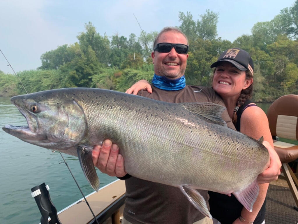 Huge king salmon are heading up the Sacramento River this season. Guide Kirk Portocarrero predicts some will be in the 40- to 50-pound class.