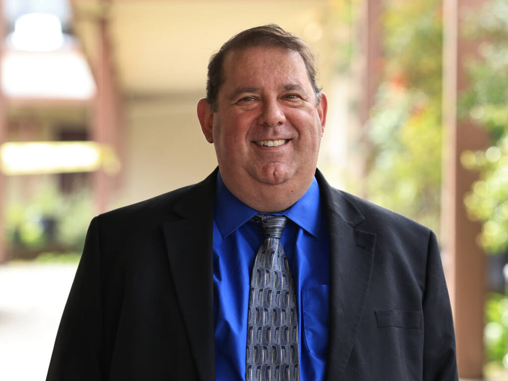 Brad Coscarelli is running for Sonoma County superintendent of schools, Thursday, Dec. 30, 2021. He is the principal of Hidden Valley Elementary School in Santa Rosa. (Kent Porter / The Press Democrat) 2021