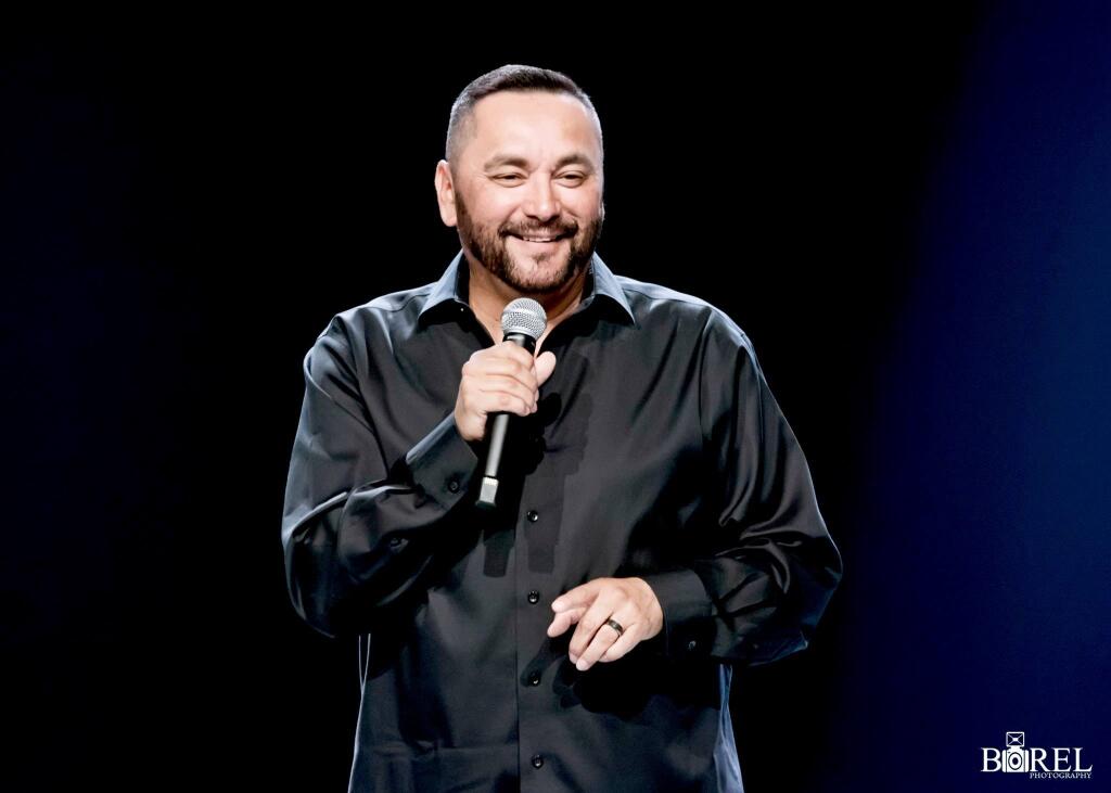 Richmond comedian Dennis Gaxiola will both produce and perform at the “The Kings and Queens of Latino Comedy” show Oct. 22 at Santa Rosa’s Luther Burbank Center for the Arts. (Randy Licht, Borel Photography)