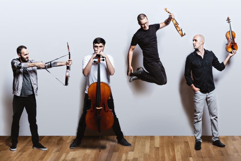 Invoke will perform on all of their multi-stringed instruments when they appear at 7:30 p.m. on Oct. 29 at the Green Music Center’s Weill Hall Loft. (Nathan Russell)