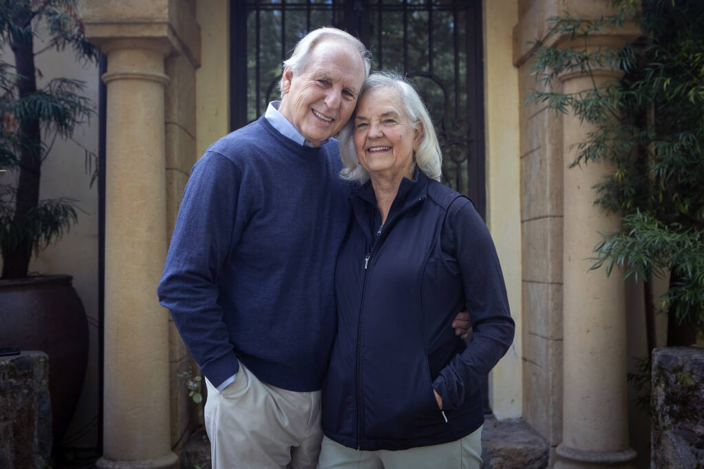 The 2023 Boys and Girls Club of Sonoma Valley Sweethearts are Chuck and Cathy Williamson, pictured here at their Sonoma home on Wednesday, Nov. 2, 2022. (Robbi Pengelly/ndex-Tribune)