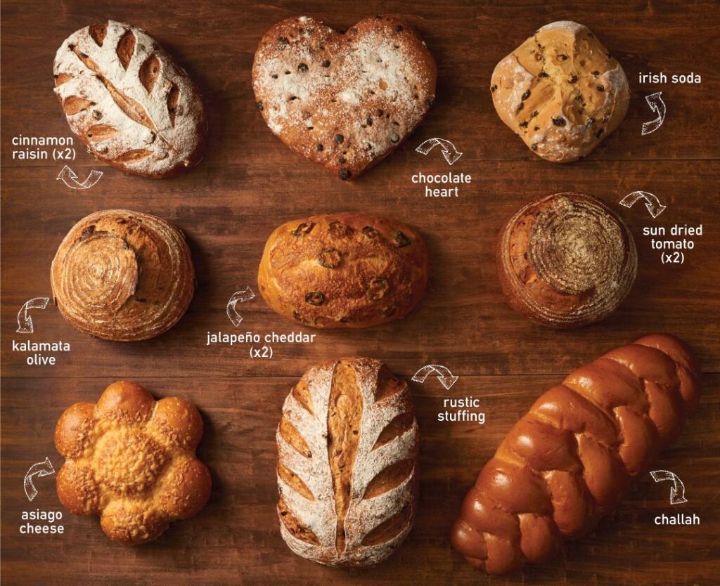 Boudin Bakery is offering a Specialty Bread Club that includes one sourdough and one specialty bread a month. (Boudin Bakery)