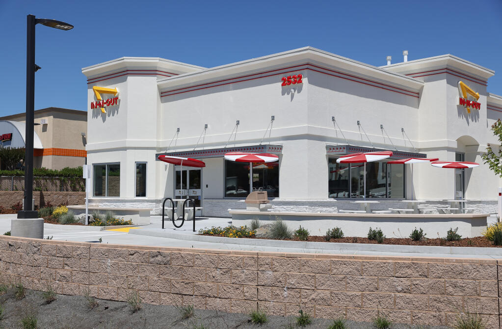 New In-N-Out location along Santa Rosa Avenue in Santa Rosa, Tuesday, July 11, 2023.  (Christopher Chung / The Press Democrat)