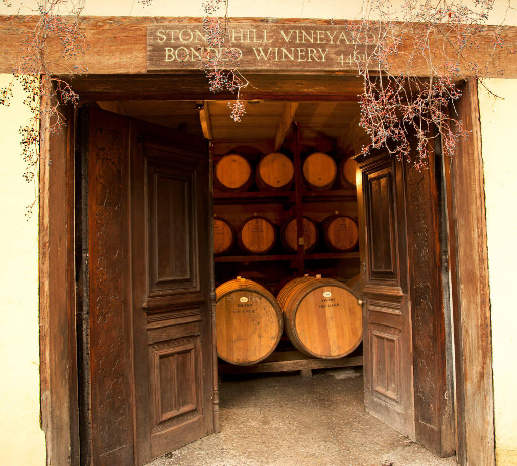 Stony Hill Vineyard winery in Napa County's Spring Hill District was founded in 1952. (Facebook / Stony Hill Vineyard)