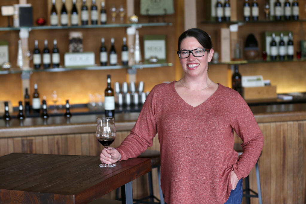 Winemaker Shauna Rosenblum at Ridge Vineyards - Lytton Springs in Healdsburg, Calif., Tuesday, December 20, 2022. (Beth Schlanker/The Press Democrat)