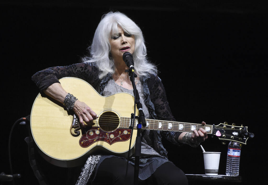 Country singer Emmylou Harris is performing at the Luther Burbank Center on Monday, Oct. 4, 2021. (Photo by Chris Pizzello/Invision/AP)