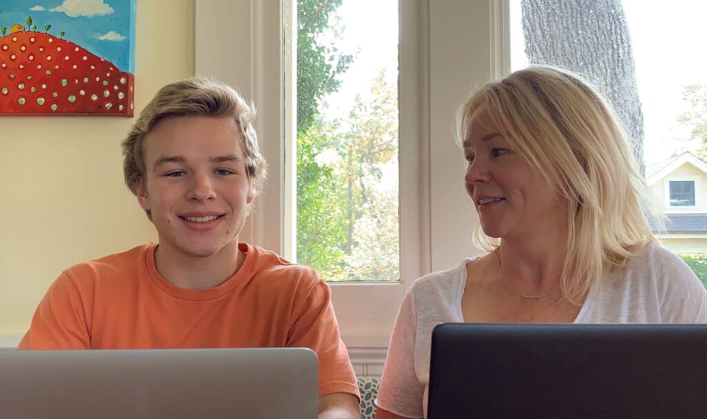 SVHS senior Gavin Blanusa and his mother, Selma Blanusa, have created a nonprofit to encourage local teens to take college coursework.