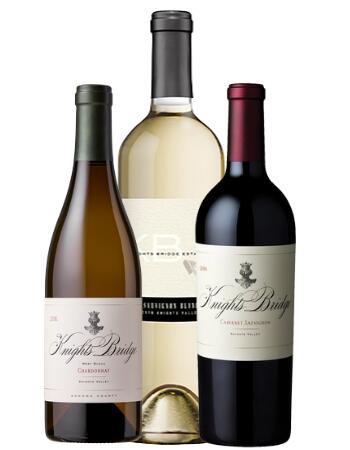 Knights Bridge Winery offers a virtual tasting kit with two half-bottles and a full bottle of wine. (courtesy of Knights Bridge Winery)