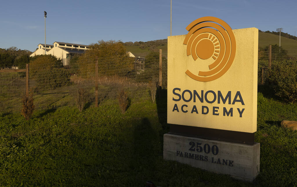 The Sonoma Academy in Santa Rosa on Tuesday, Nov. 30, 2021. (John Burgess / The Press Democrat)