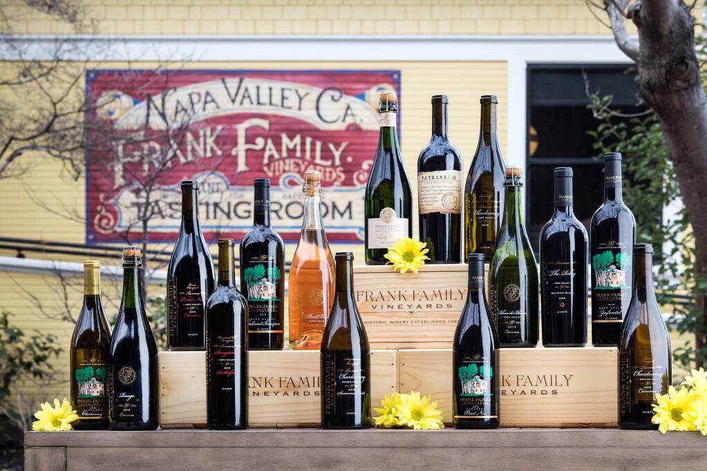 Frank Family Vineyards in Napa Valley produces luxury-tier wines in three collections, with suggested retail prices ranging from $38 to $225 a bottle. (courtesy of Treasury Wine Estates)