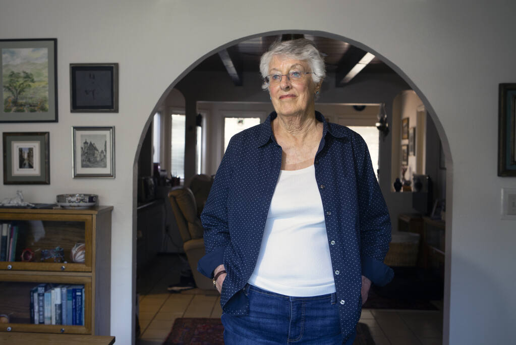 Author Valerie Mathes in her Sonoma home on Wednesday, May 25, 2022. (Robbi Pengelly/Index-Tribune)