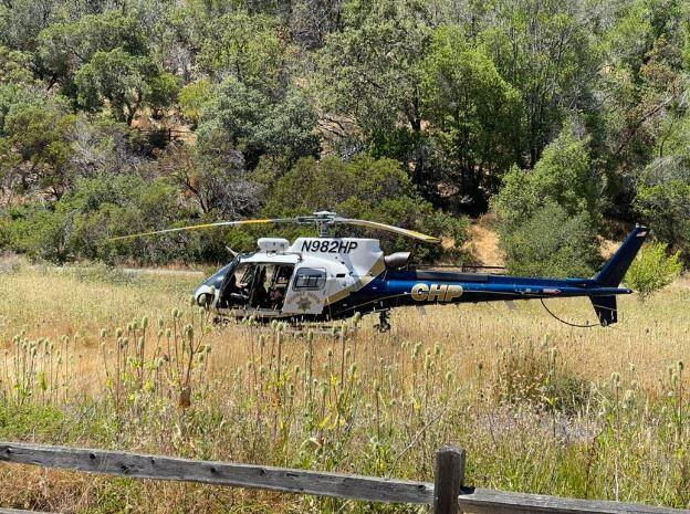 A California Highway Patrol crew responded to a call for help in China Camp State Park  on Tuesday, July 19, 2022. (CHP - Golden Gate Division Air Operations / Facebook)
