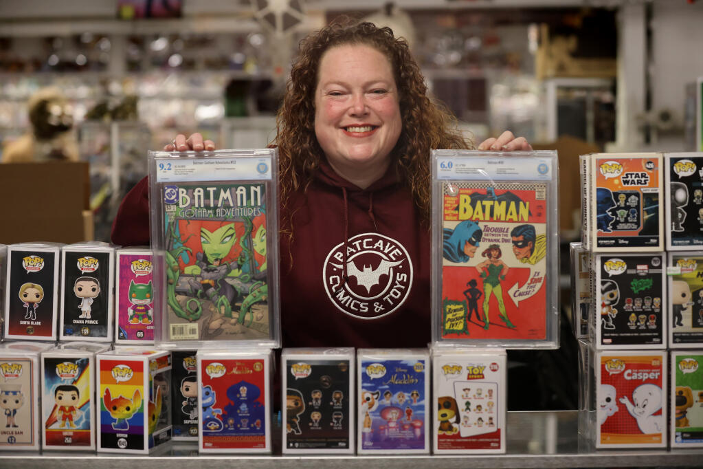 Amanda Barlow at The Batcave Comics and Toys in Santa Rosa, California on Thursday, December 29, 2022. (Beth Schlanker/The Press Democrat, 2022)