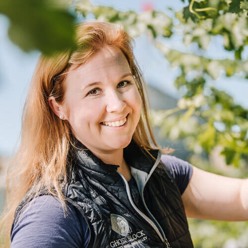 Kendall Hoxsey-Onysko of Napa Wine Co. and Yount 3Mill Vineyards in Oakville (courtesy of Ghost Block Family Estate)