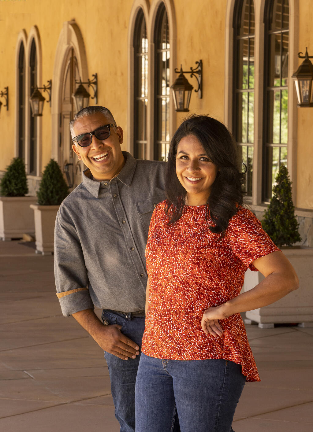 Aldina Vineyards winemaker Monica Lopez and her brother Francisco created Bacchus Landing in Healdsburg, a wine hospitality center with tasting rooms, event space, rooftop terrace and an outdoor piazza scheduled to open in spring 2021.  (John Burgess / The Press Democrat)