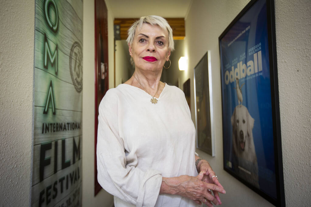 Ginny Krieger, the new executive director of the Sonoma International Film Festival, in her offices on East Napa Street on Thursday, July 28, 2022. (Robbi Pengelly/Index-Tribune)