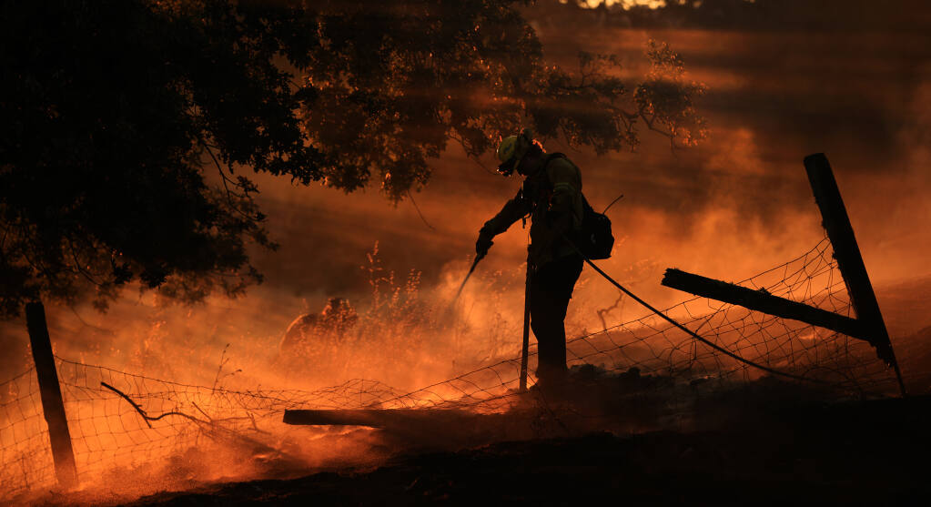 The Merlin Fire in NW Sonoma County, Wednesday, July 6, 2022. (Kent Porter / The Press Democrat) 2022