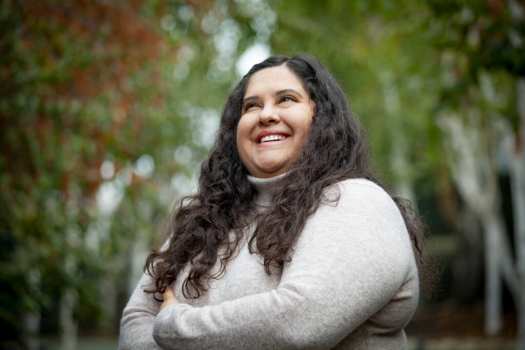 Iliana Madrigal was appointed to the Sonoma County Human Rights Commission. Her term just ended but she will continue her advocacy work, working with several Petaluma organizations. Photographed on Tuesday, October 24, 2023._(CRISSY PASCUAL/ARGUS-COURIER STAFF)