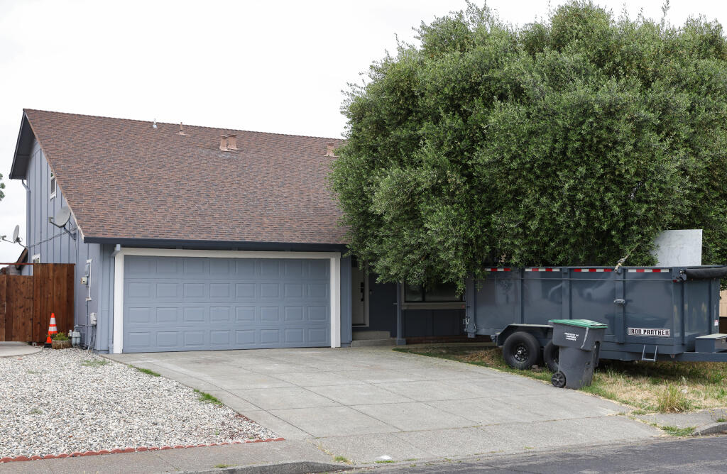 Rohnert Park home in which three children were allegedly tortured by their adopted parents over the course of years on Friday, June 9, 2023. Jose and Gina Centeno are charged with kidnapping for ransom and torture tied to this home.  (Christopher Chung / The Press Democrat)