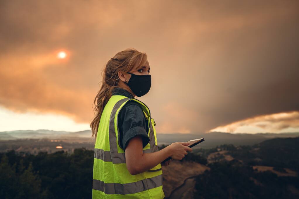 Sonoma County native Bailey Farren, the daughter of two Petaluma first responders, launched a startup intended to give citizens and firefighters access to dynamic and interactive fire maps during massive blazes (BENJAMIN FARREN)