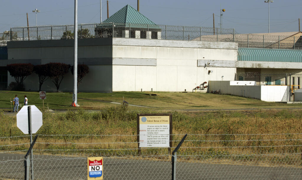 FILE - In this July 20, 2006, file photo, the Federal Correctional Institution in Dublin, Calif. . (AP Photo/Ben Margot, File)