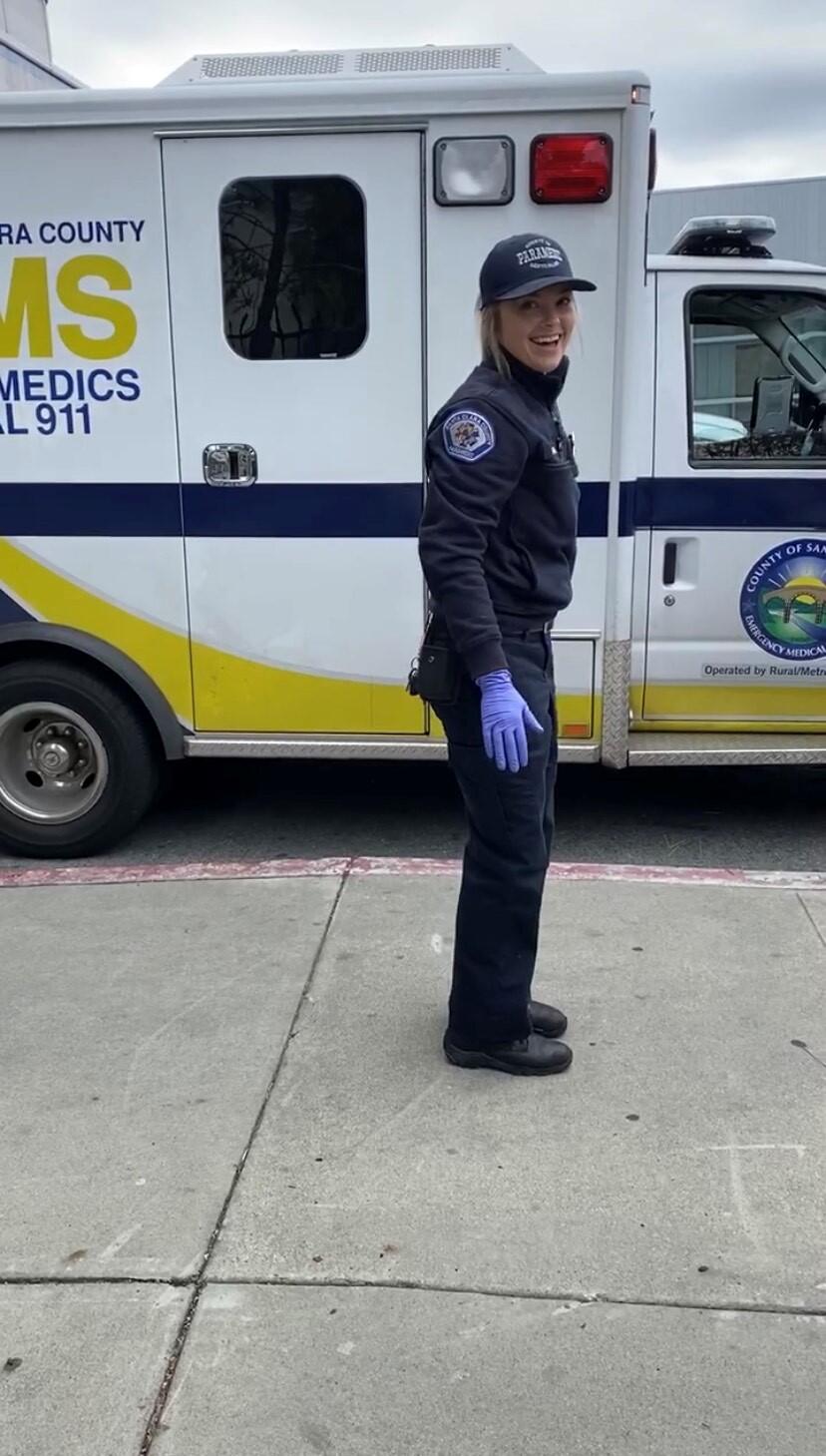 Morgan Sanders, a paramedic working in Santa Clara County, will pursue a registered nursing degree starting this summer at Pacific Union College in Napa County. (courtesy of Morgan Sanders)