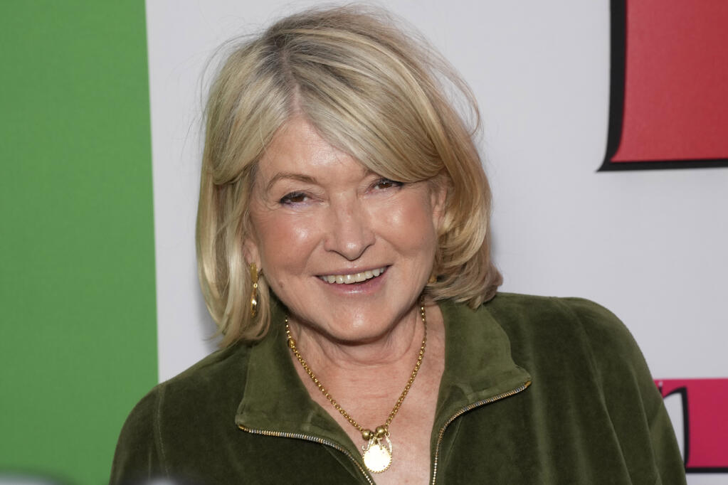 Martha Stewart attends the "About My Father" premiere at the SVA Theater on Tuesday, May 9, 2023, in New York. (Photo by Charles Sykes/Invision/AP)