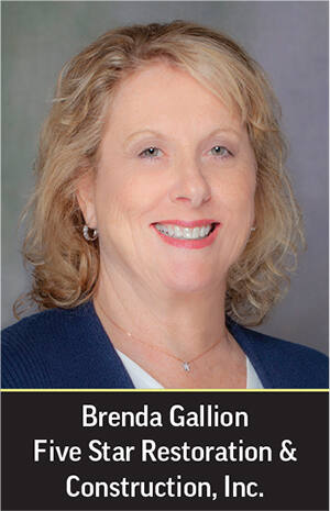 Brenda Gallion, founder and president, Five Star Restoration & Construction, with locations in Gold River and Fairfield (Qualified Remodeler magazine)