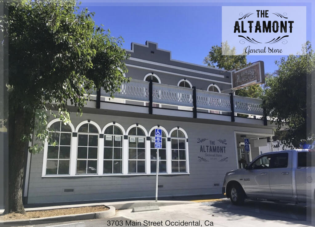 A historic landmark,  the Altamont was constructed in 1876 as a 29-room hotel to coincide with the arrival of the railroad—one of the earliest businesses in town. Freshly renovated, it is once more open for business. (Image compliments Nancy Heyssen)