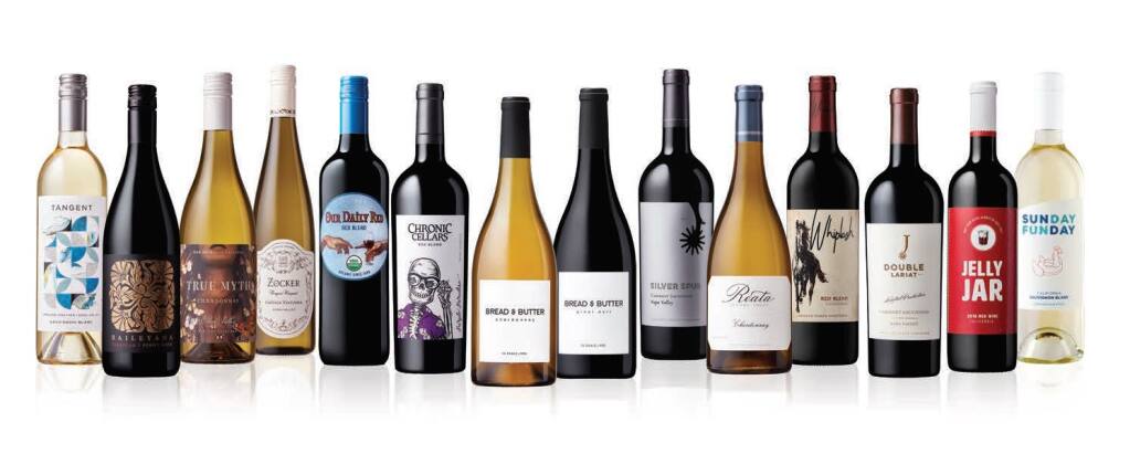 Novato-based WX Brands owns these national wine brands, and it also produces wines, beers and spirits for retailers and other businesses. (courtesy of WX Brands)