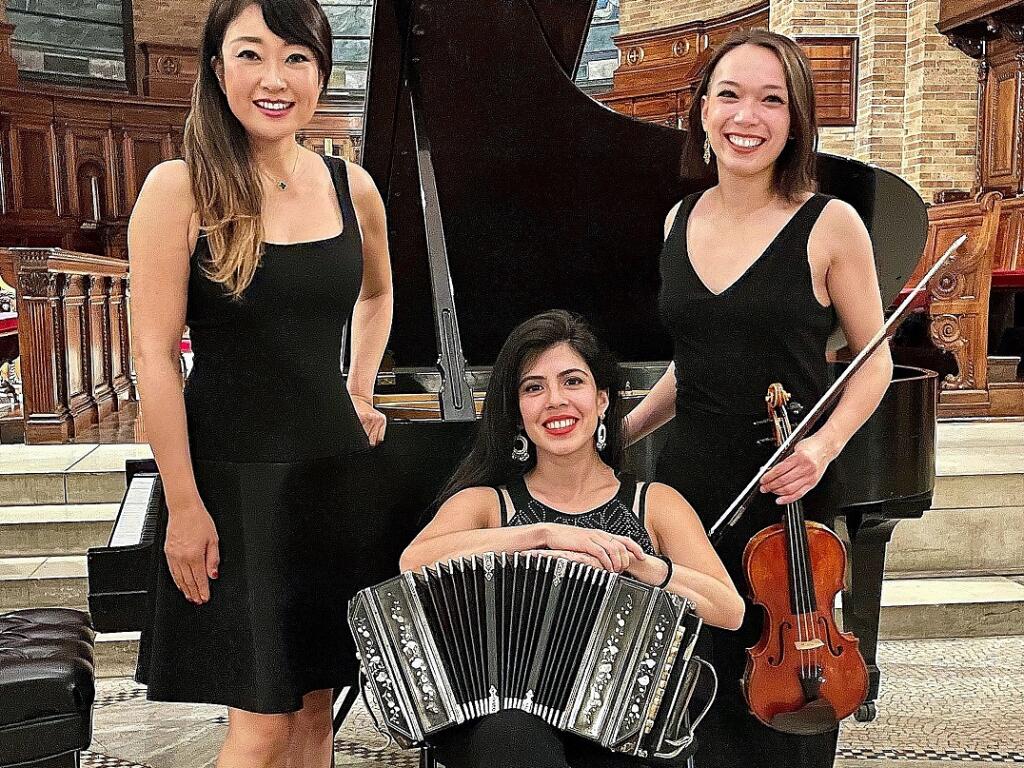 Las Almas classical tango trio will perform Friday, Oct. 21, at the Sebastopol Center for the Arts. (Phi Lee)