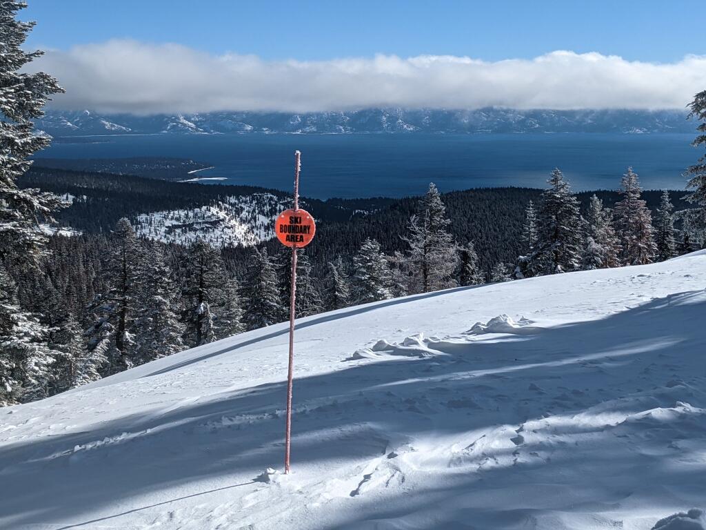 Alpine Meadows ski resort on Monday, Jan. 30, 2023. (Tobias Tornqvist)
