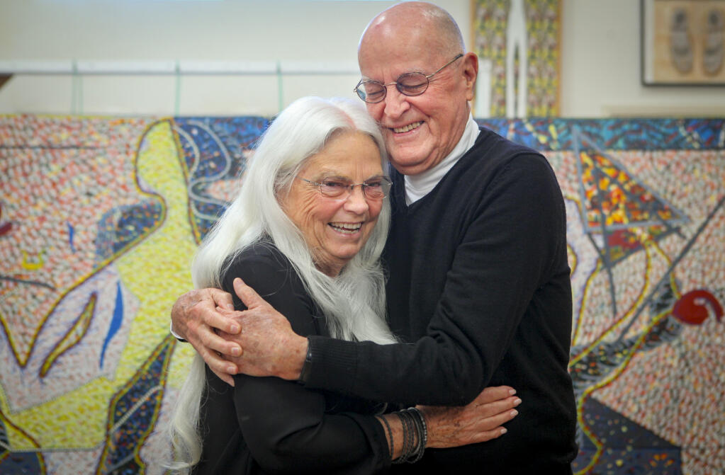 Artist Franklin Williams, 82, continues to create art in his Petaluma home-studio where he lives with his wife, Carol._Tuesday, February 22, 2022._Petaluma, CA, USA._(CRISSY PASCUAL/ARGUS-COURIER STAFF)