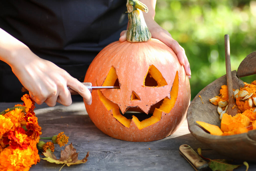 Visit Nick’s Cove in Marshall for pumpkin carving fun on Sunday, Oct. 25, 2020. (alexkich/Shutterstock.com)