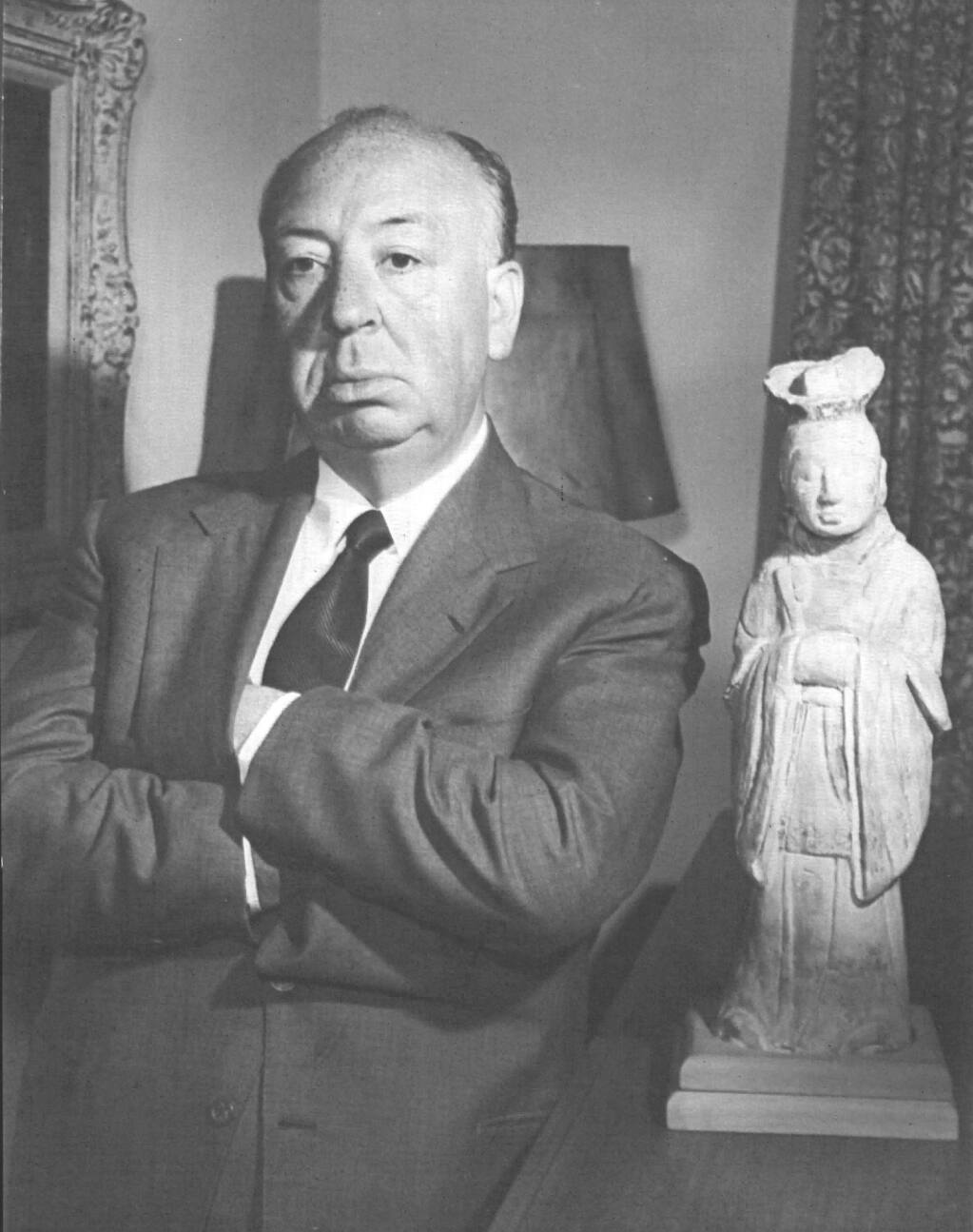 A portrait of famed film director Alfred Hitchcock (1899-1980) in Hollywood in 1977. Hitchcock directed over 50 movies throughout his career, including two filmed in Sonoma County — “The Birds” in 1963 and “Shadow of a Doubt” in 1943. (UPI)