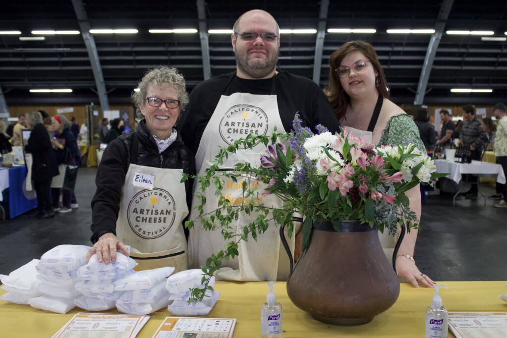 Attendees at the Californai Artisan Cheese Festival held in March were greeted by smiling faces and lots and lots of cheese. Val Larson photo.
