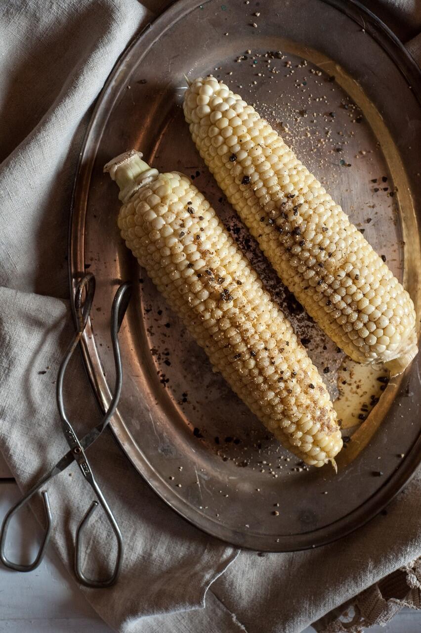 Grilled Corn with Pepper Butter from “The Good Cook’s Book of Salt & Pepper." (Liza Gershman)