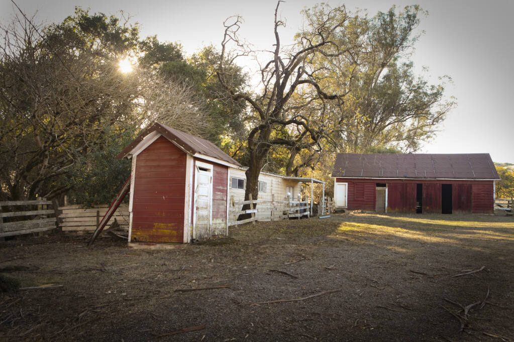 The red barns at Scott Ranch will be preserved as part of the landmark deal.(CRISSY PASCUAL/ARGUS-COURIER STAFF)