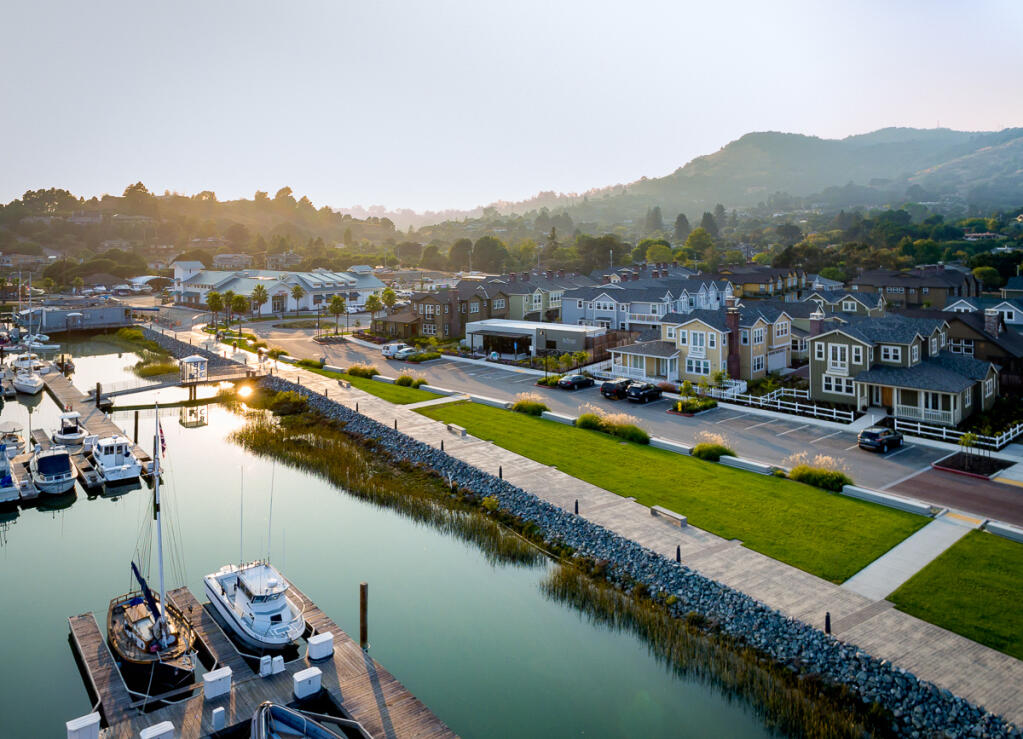 The 131-acre Village at Loch Lomond development in bayside San Rafael includes a 519-slip harbor, Andy’s Local Market grocery store and The Strand housing development. (Scott Hargis photo) 2017