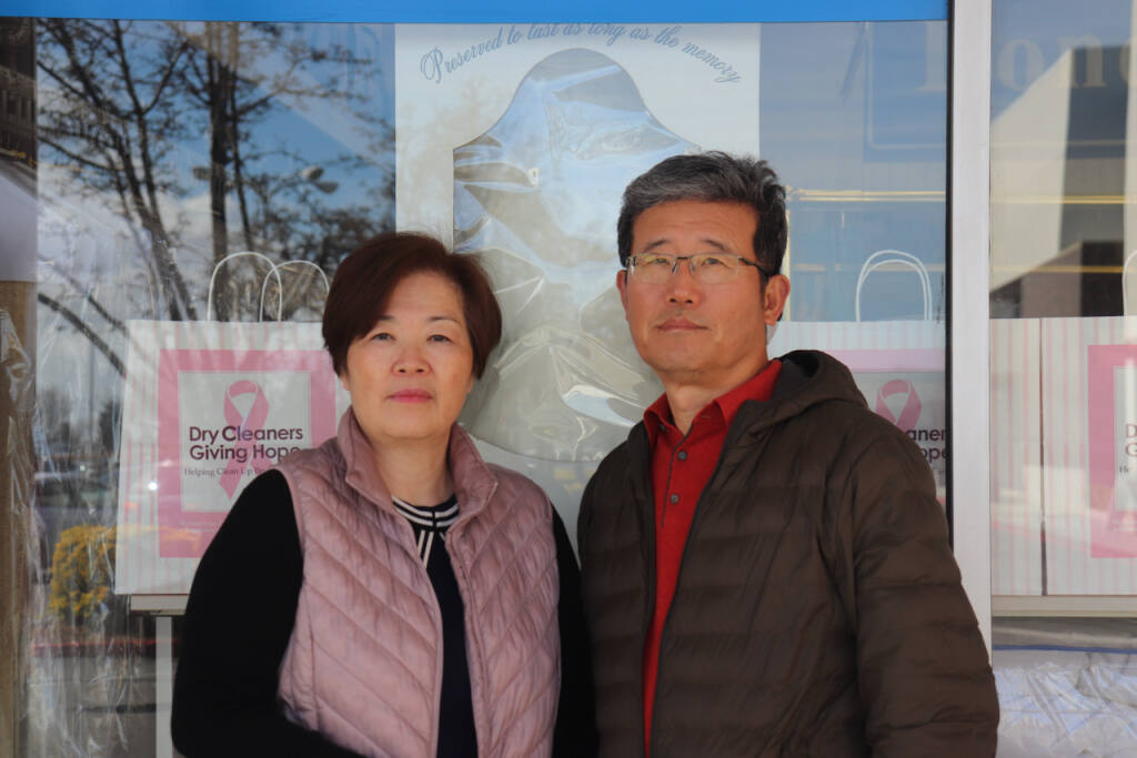 London Pride Cleaners has been a part of the Petaluma community for over forty years. Jisoo and Inyoung Moon are the third owners. They bought the business in 1996. (PHOTO BY LINA HOSHINO)
