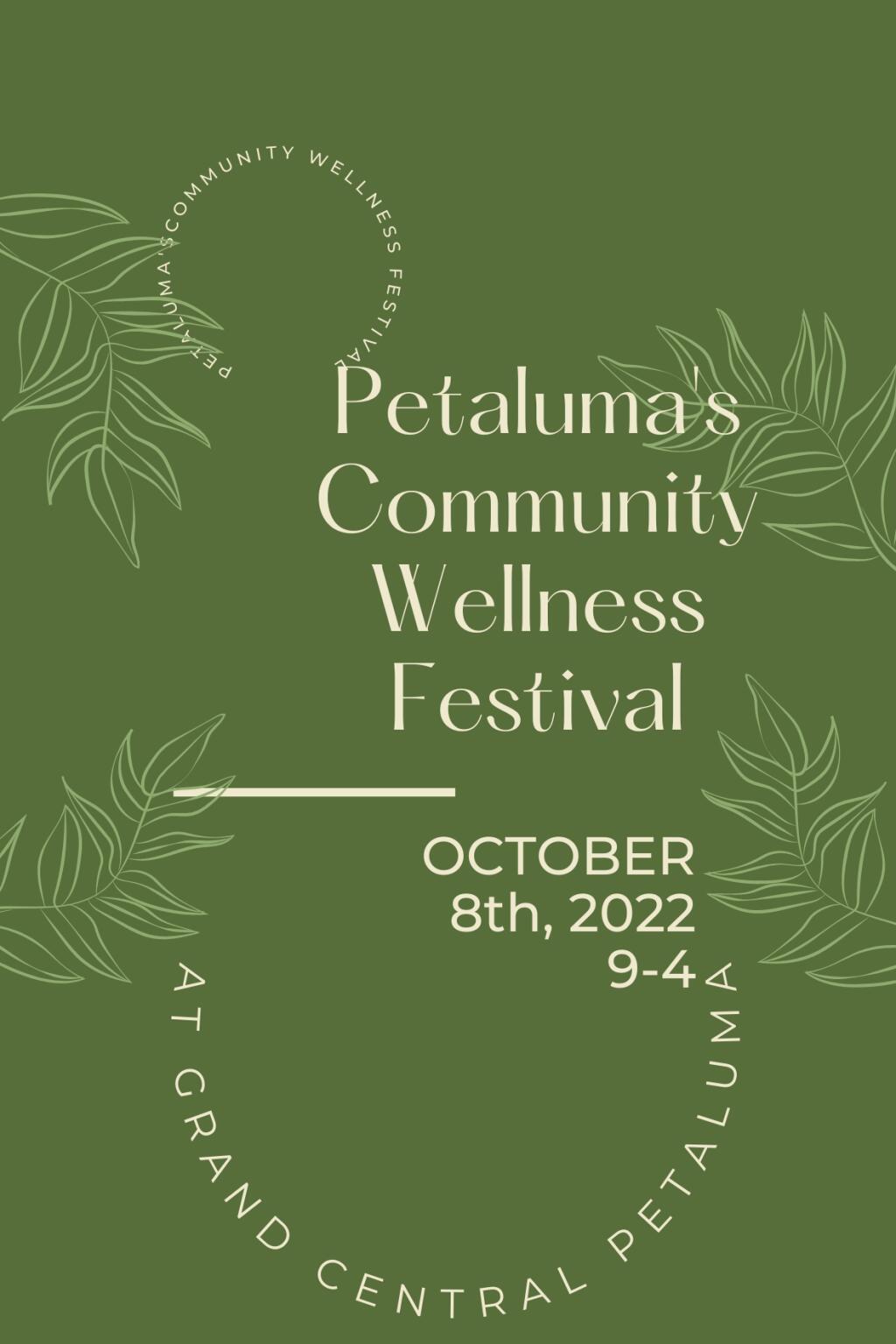 The Petaluma Community Wellness festival is on Oct. 8 from 9 a.m-4 p.m. at Grand Central Petaluma. (COURTESY OF AQUS CAFE)