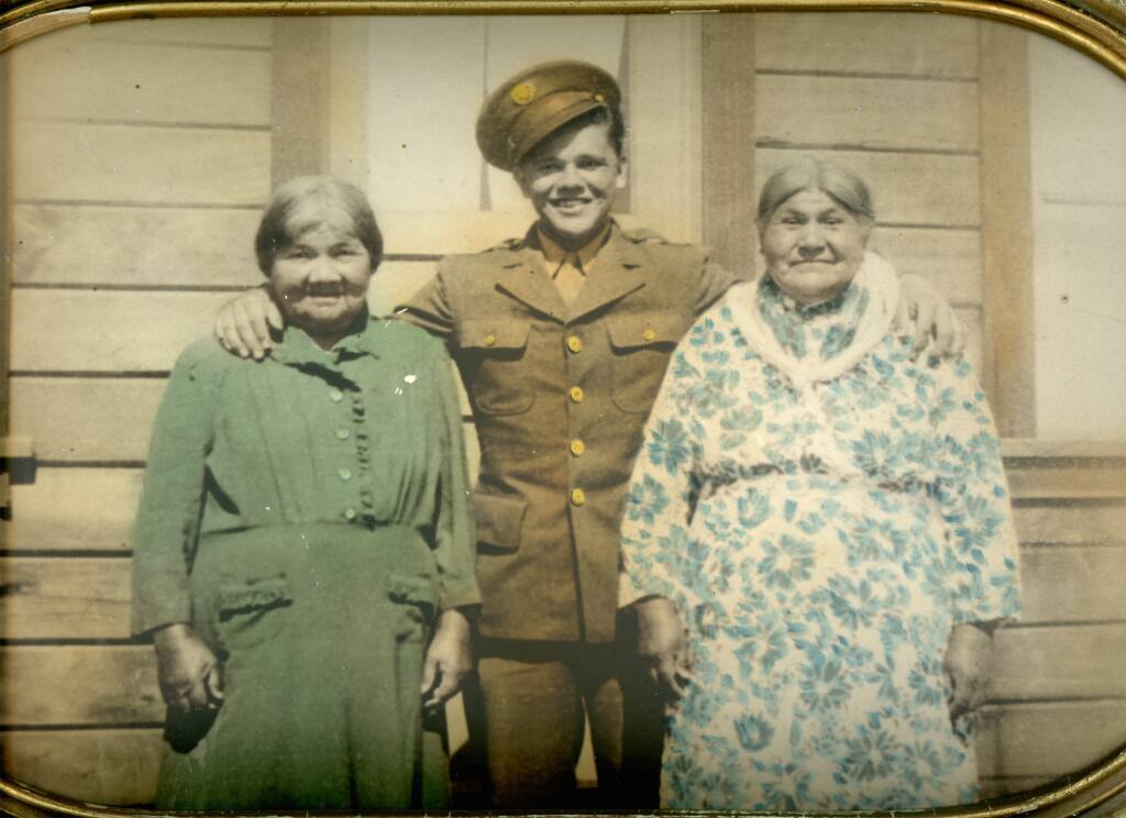 From left, Theresa Lozinto, Otis Lozinto, and Rose Bill, Juana Cook's daughter, around 1942. (Sherrie Smith-Ferri)