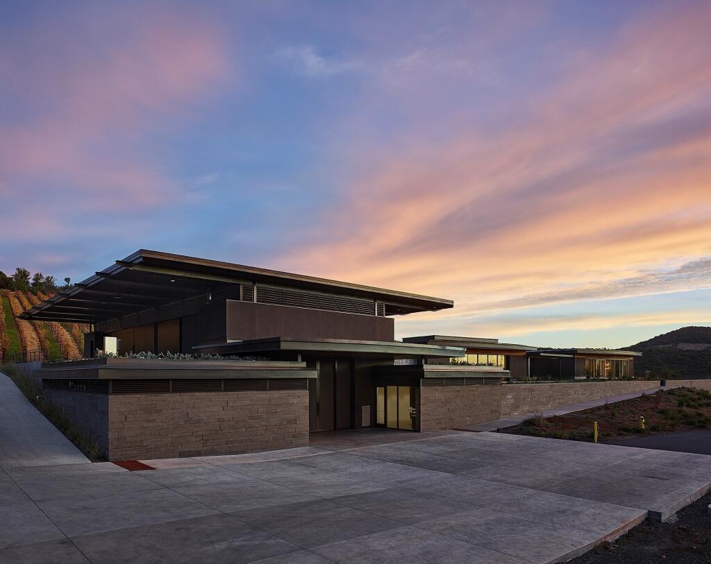 Realm Cellars of Napa Valley's Stags Leap District acquired this 7,000-square-foot Nine Suns Winery and 22-acre Houyi Vineyard in the eastern valley slopes' Pritchard Hill area from the Chang family. (Adrian Gregonrutti photo) Nov. 9, 2016