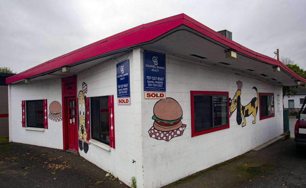 The site of the former Happy Dog restaurant, which closed for over a year, had a new owner on Monday, Jan. 3, 2022. (Robbi Pengelly/Index-Tribune)