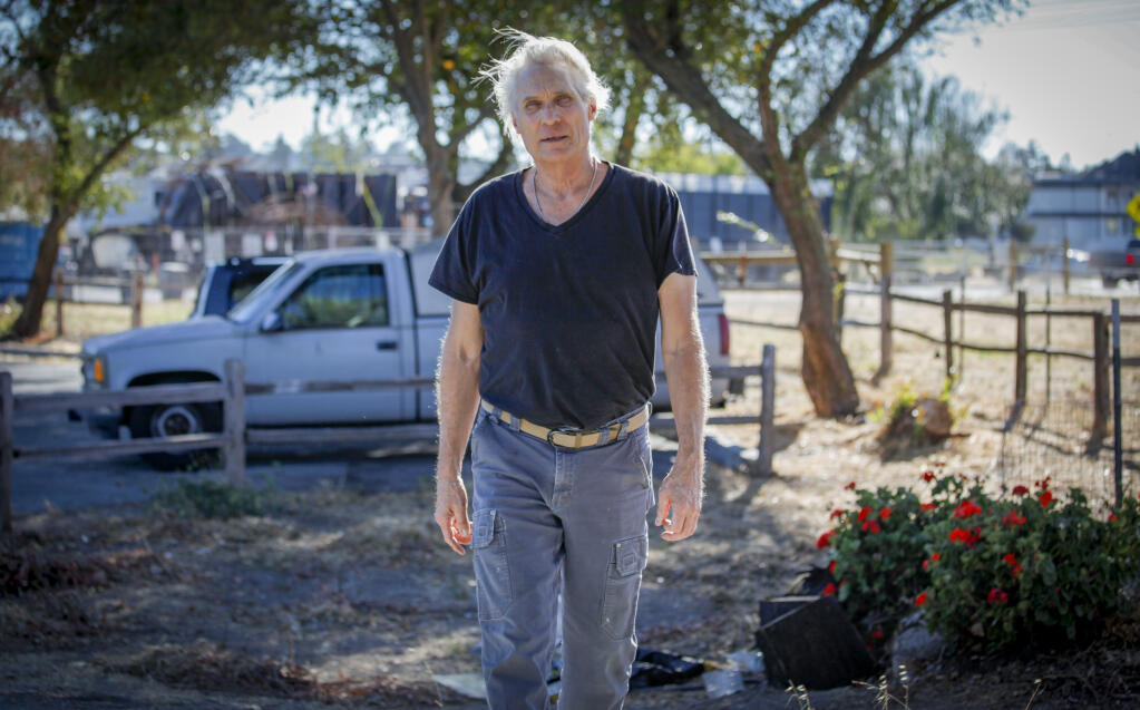 “All of a sudden, I was walking though this encampment that, quite honestly, I’d been avoiding and wanted no part of, and at first, I was a little frightened to be there,” Nathaniel Roberts said of the encounter that led him to write his play “Home.” (CRISSY PASCUAL/PETALUMA ARGUS-COURIER STAFF)