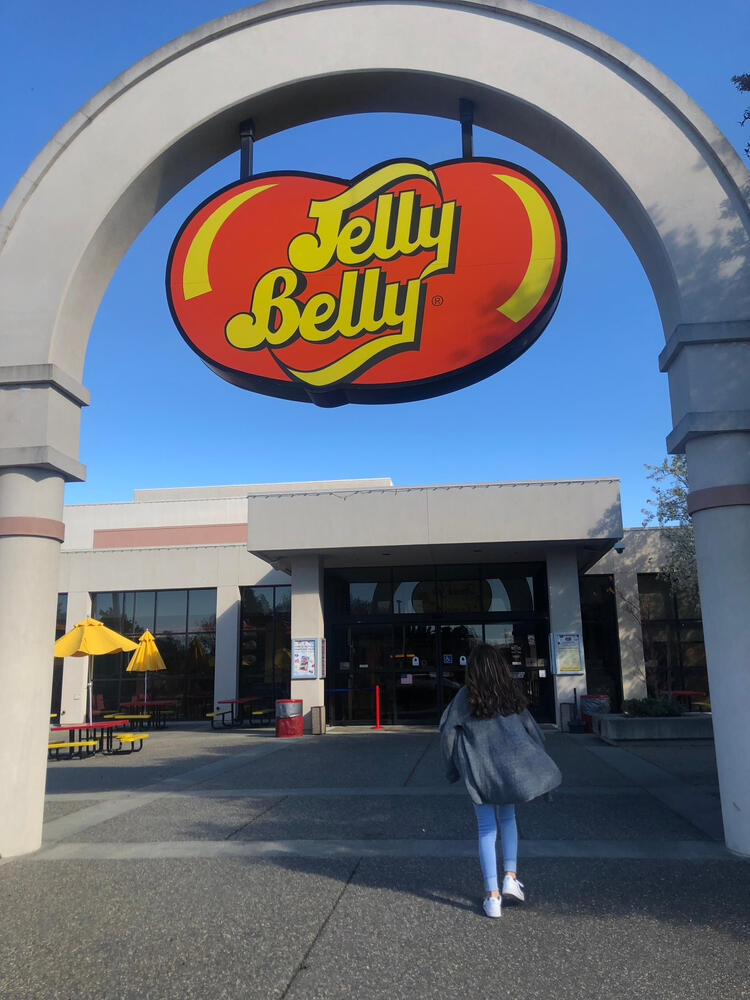 A child visits the Jelly Belly headquarters and factory in Fairfield in February 2019. (Portecuaphoto / Shutterstock)